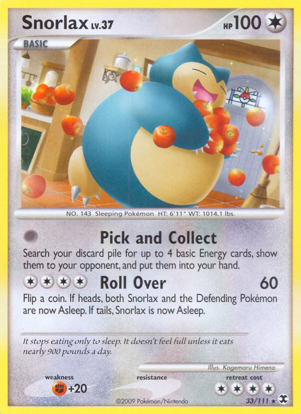 Pokemon | Snorlax (33/111) [Platinum: Rising Rivals] | The Nerd Merchant