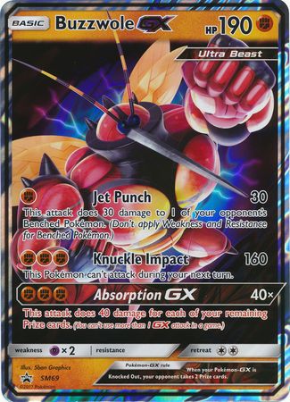 Pokemon | Buzzwole GX (SM69) (Jumbo Card) [Sun & Moon: Black Star Promos] | The Nerd Merchant