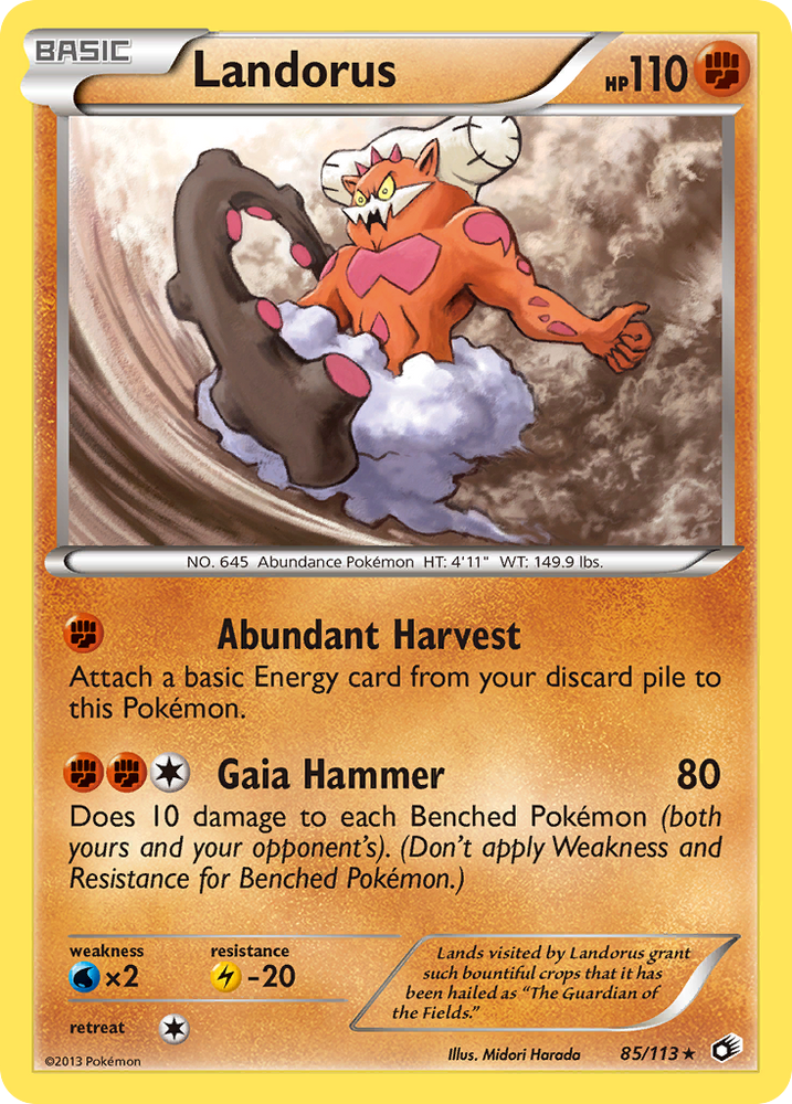 Pokemon | Landorus (85/113) [Black & White: Legendary Treasures] | The Nerd Merchant