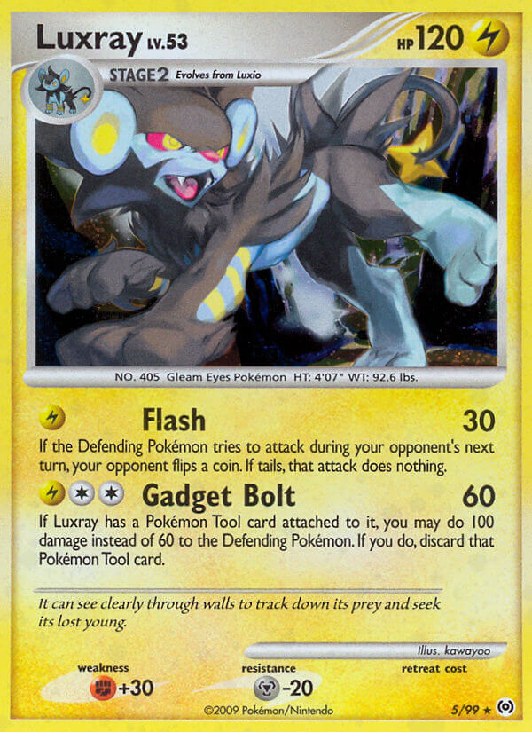 Pokemon | Luxray (5/99) (Theme Deck Exclusive) [Platinum: Arceus] | The Nerd Merchant