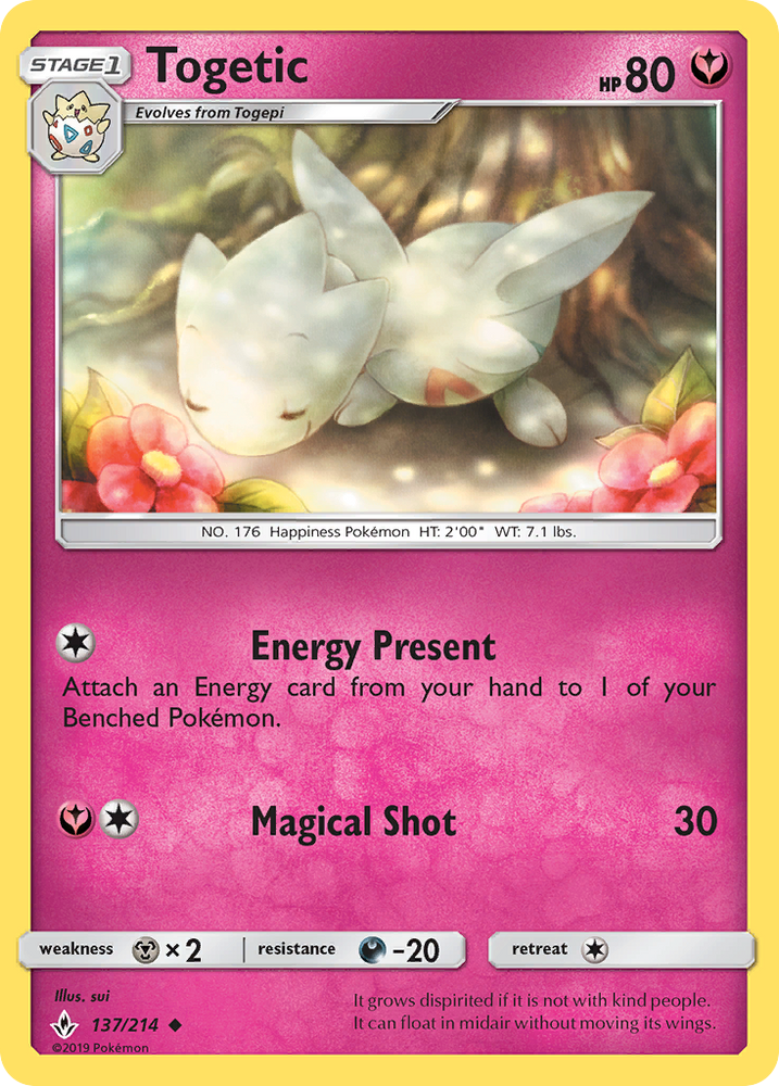 Pokemon | Togetic (137/214) [Sun & Moon: Unbroken Bonds] | The Nerd Merchant