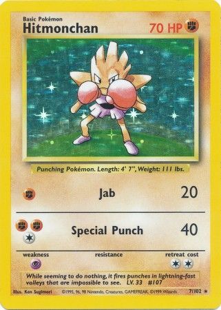 Pokemon | Hitmonchan (7/102) [Base Set Unlimited] | The Nerd Merchant