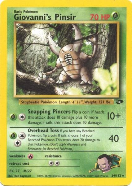 Pokemon | Giovanni's Pinsir (24/132) [Gym Challenge Unlimited] | The Nerd Merchant