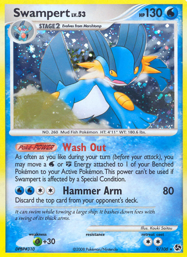 Pokemon | Swampert (9/106) [Diamond & Pearl: Great Encounters] | The Nerd Merchant