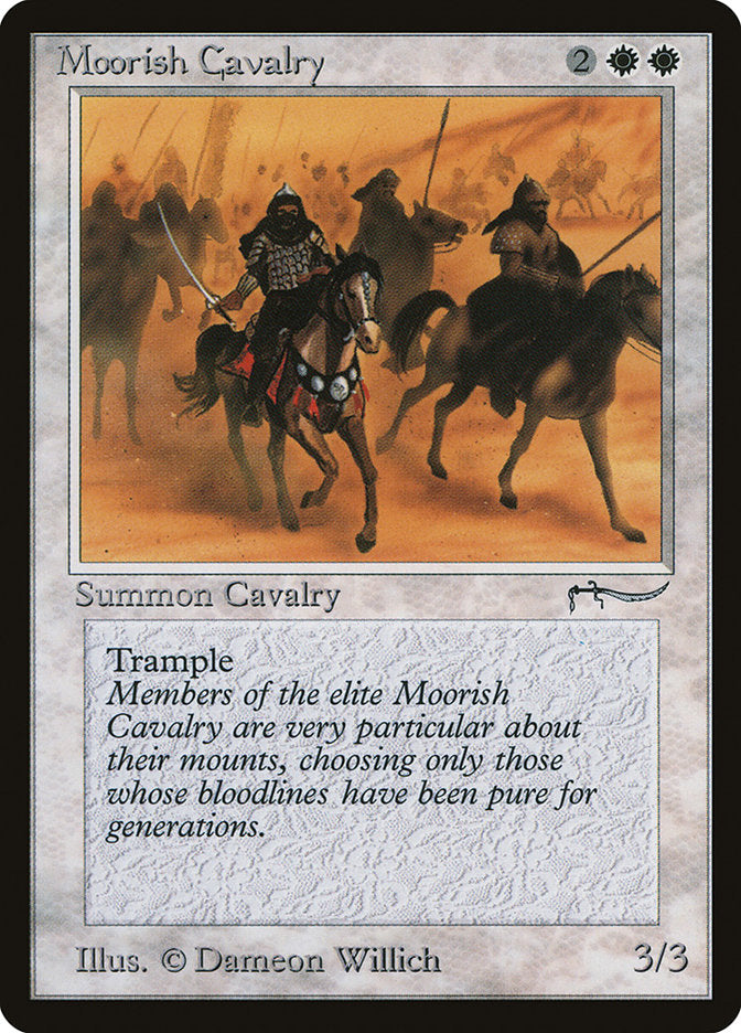 Magic | Moorish Cavalry (Dark Mana Cost) [Arabian Nights] | The Nerd Merchant