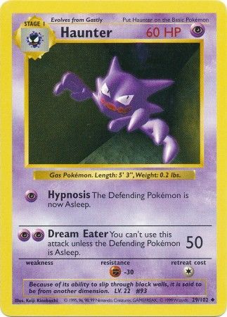 Pokemon | Haunter (29/102) [Base Set Shadowless Unlimited] | The Nerd Merchant
