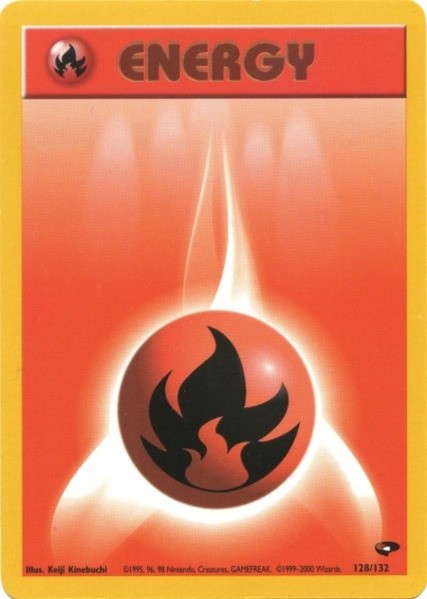 Pokemon | Fire Energy (128/132) [Gym Challenge Unlimited] | The Nerd Merchant