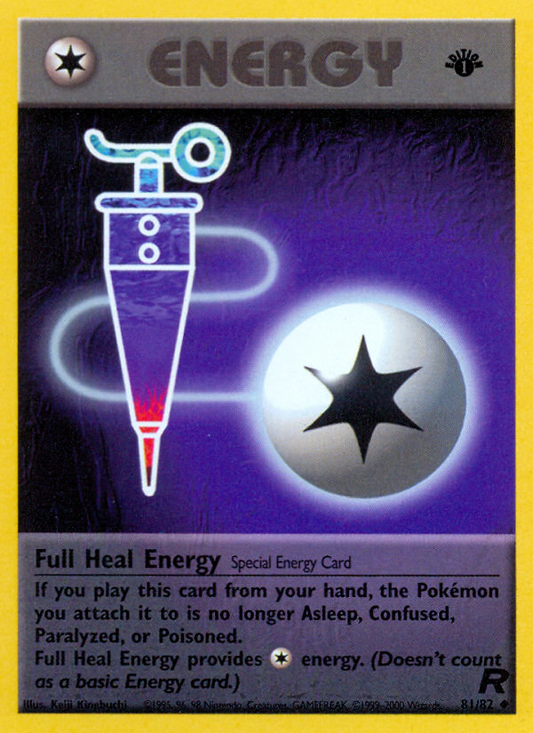 Pokemon | Full Heal Energy (81/82) [Team Rocket 1st Edition] | The Nerd Merchant
