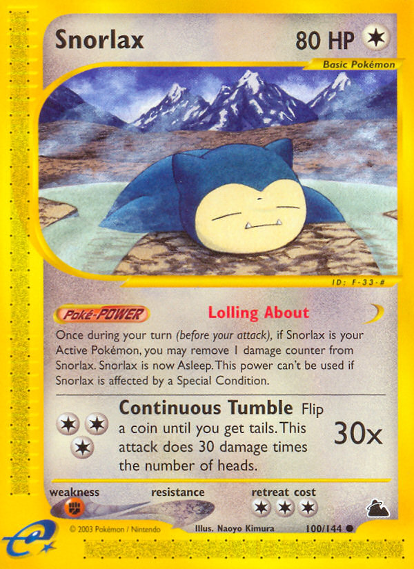 Pokemon | Snorlax (100/144) [Skyridge] | The Nerd Merchant