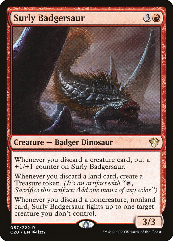 Magic | Surly Badgersaur [Commander 2020] | The Nerd Merchant