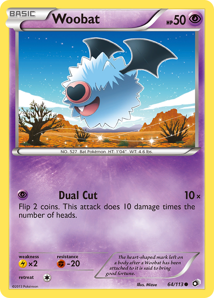 Pokemon | Woobat (64/113) [Black & White: Legendary Treasures] | The Nerd Merchant