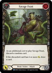 Flesh and Blood TCG | Savage Feast (Red) [U-WTR014] (Welcome to Rathe Unlimited)  Unlimited Rainbow Foil | The Nerd Merchant