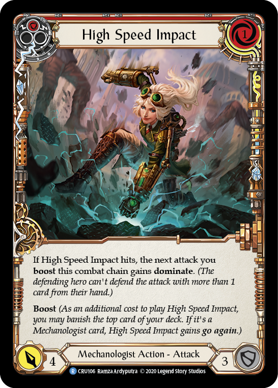Flesh and Blood TCG | High Speed Impact (Red) [CRU106] (Crucible of War)  1st Edition Normal | The Nerd Merchant