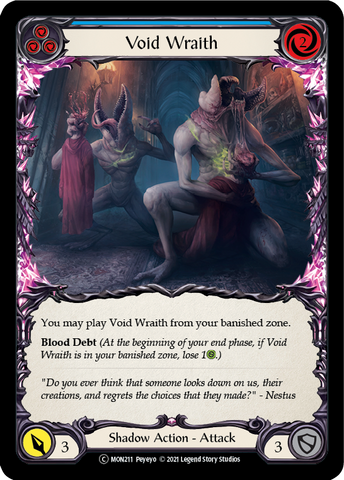 Flesh and Blood TCG | Void Wraith (Blue) [U-MON211] (Monarch Unlimited)  Unlimited Normal | The Nerd Merchant