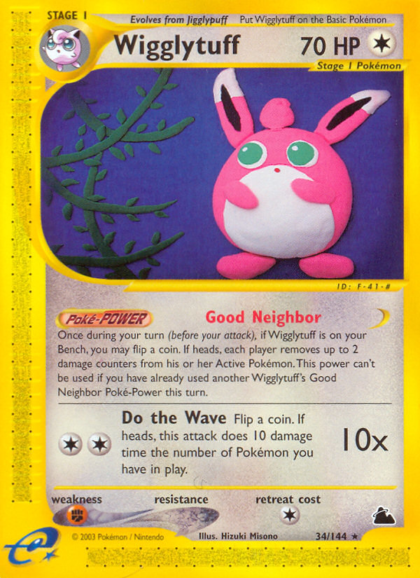 Pokemon | Wigglytuff (34/144) [Skyridge] | The Nerd Merchant