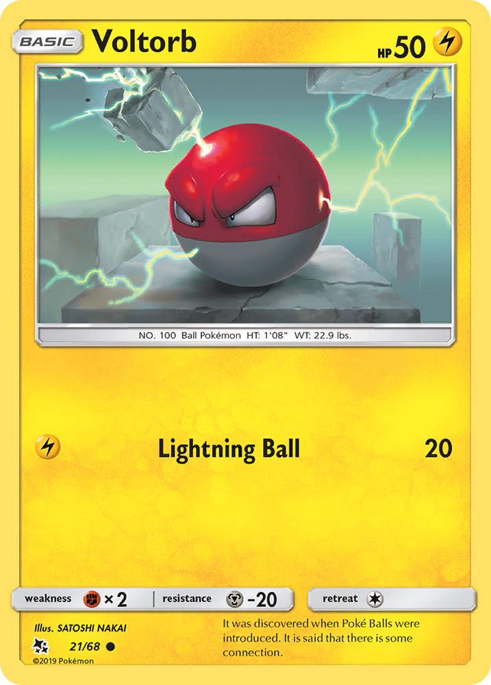 Pokemon | Voltorb (21/68) [Sun & Moon: Hidden Fates] | The Nerd Merchant