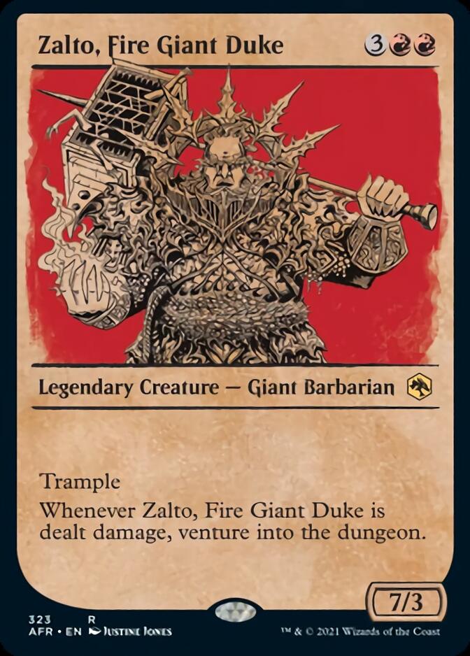 Magic | Zalto, Fire Giant Duke (Showcase) [Dungeons & Dragons: Adventures in the Forgotten Realms] | The Nerd Merchant