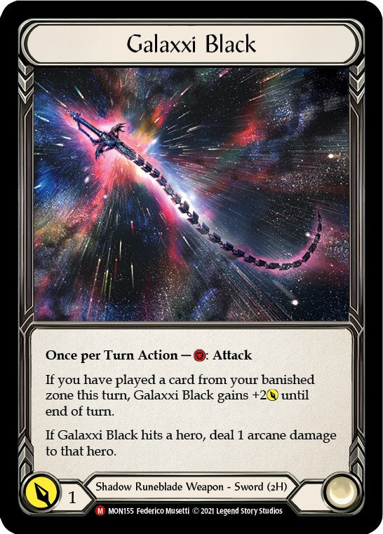 Flesh and Blood TCG | Galaxxi Black (Alternate Art) [MON155] (Monarch)  Cold Foil | The Nerd Merchant