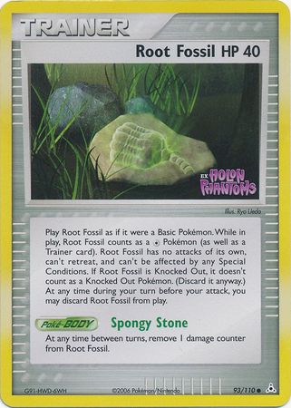 Pokemon | Root Fossil (93/110) (Stamped) [EX: Holon Phantoms] | The Nerd Merchant