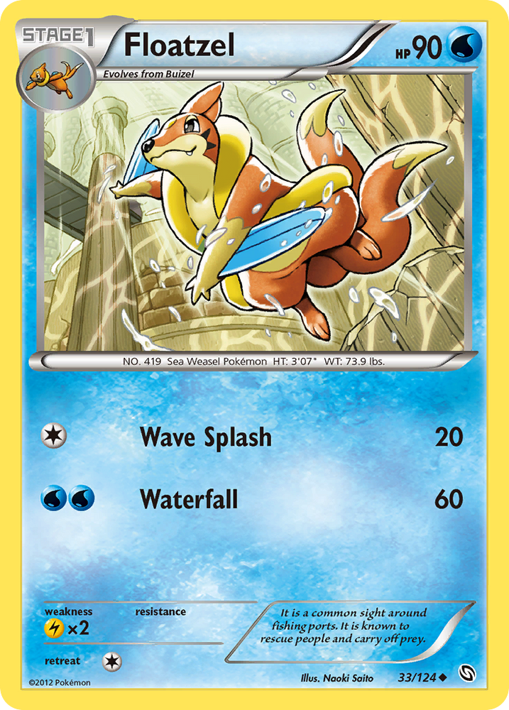 Pokemon | Floatzel (33/124) [Black & White: Dragons Exalted] | The Nerd Merchant