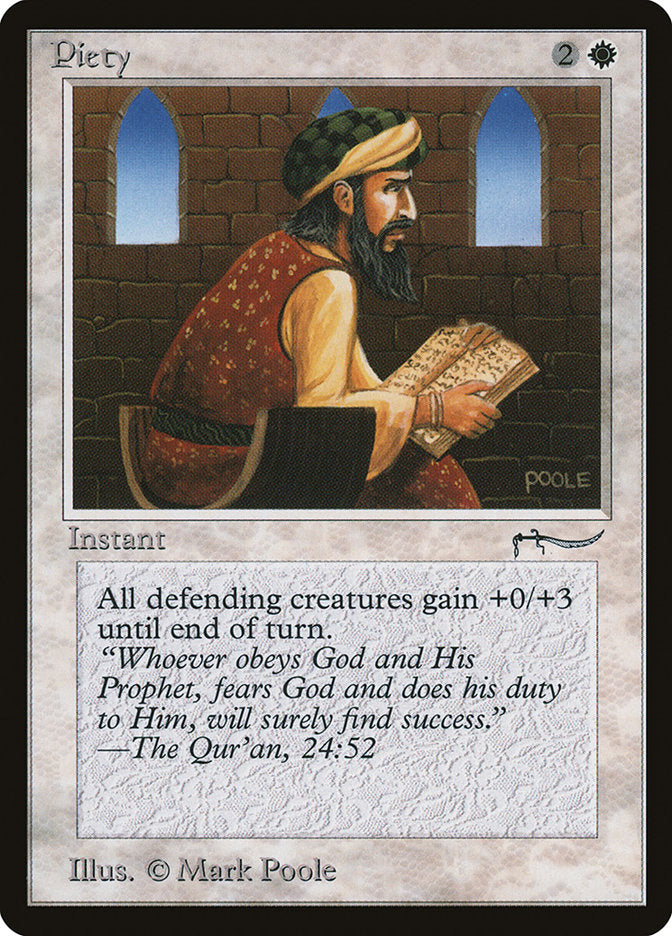 Magic | Piety (Dark Mana Cost) [Arabian Nights] | The Nerd Merchant