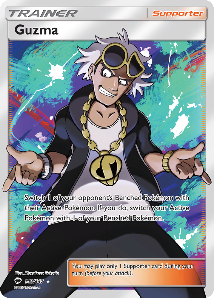 Pokemon | Guzma (143/147) [Sun & Moon: Burning Shadows] | The Nerd Merchant