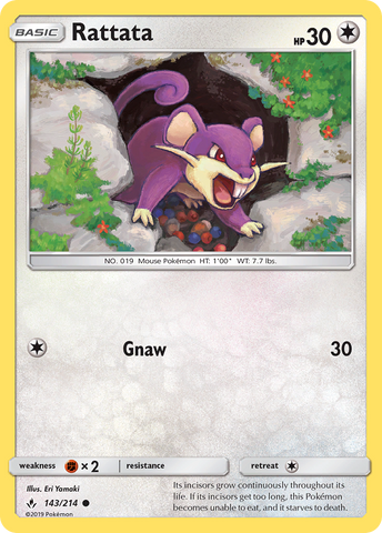 Pokemon | Rattata (143/214) [Sun & Moon: Unbroken Bonds] | The Nerd Merchant