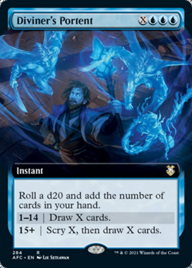 Magic | Diviner's Portent (Extended Art) [Dungeons & Dragons: Adventures in the Forgotten Realms Commander] | The Nerd Merchant