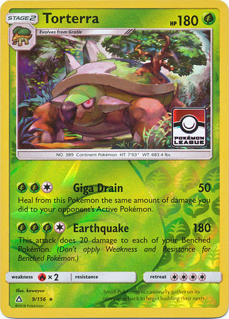 Pokemon | Torterra (9/156) (League Promo) [Sun & Moon: Ultra Prism] | The Nerd Merchant