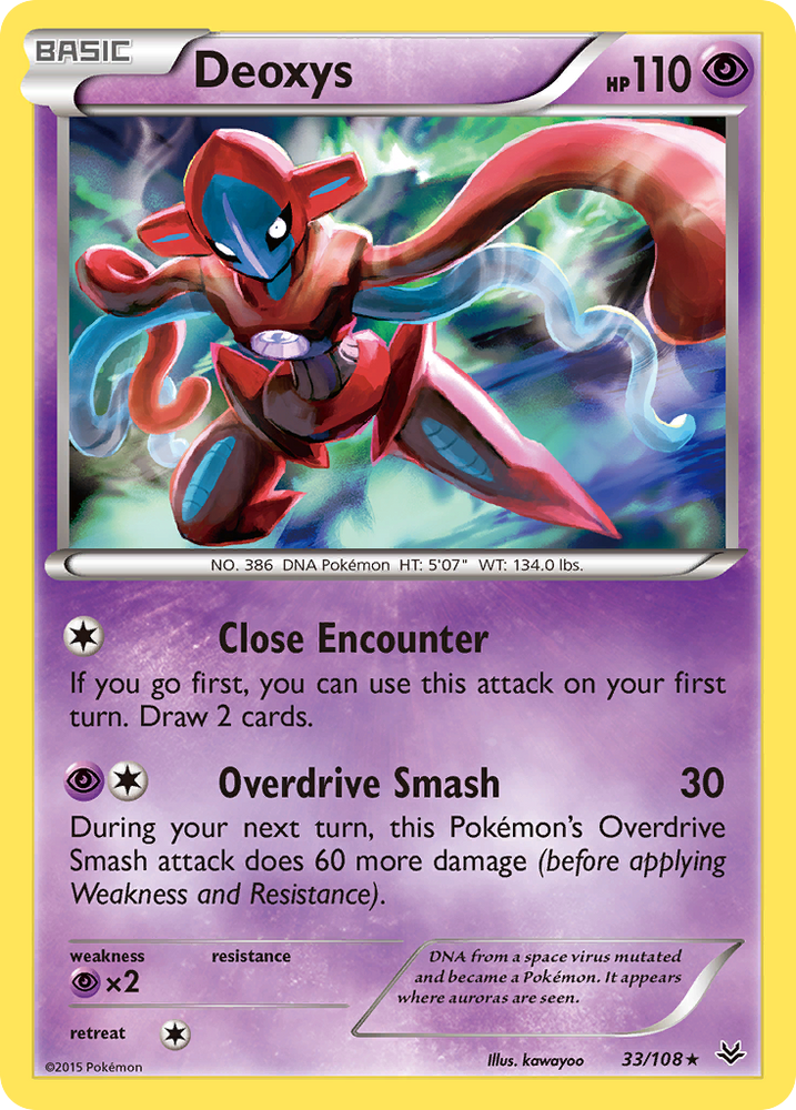 Pokemon | Deoxys (33/108) [XY: Roaring Skies] | The Nerd Merchant