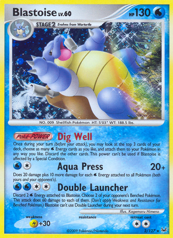 Pokemon | Blastoise (2/127) [Platinum: Base Set] | The Nerd Merchant