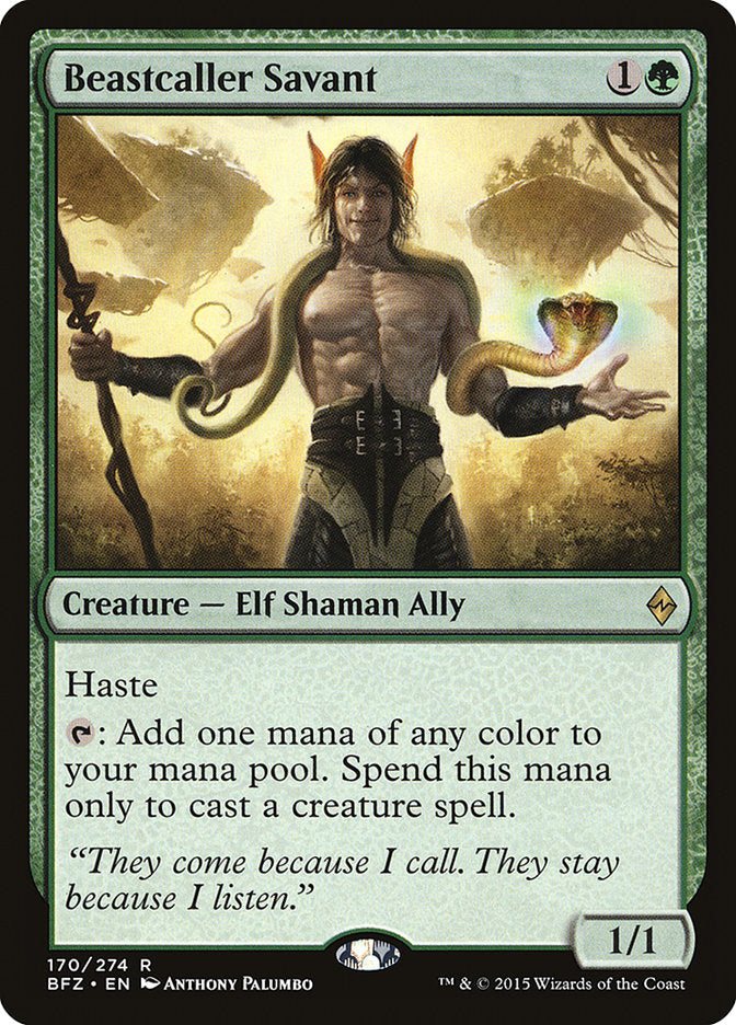 Magic | Beastcaller Savant [Battle for Zendikar] | The Nerd Merchant