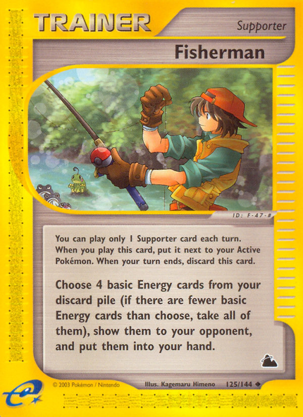 Pokemon | Fisherman (125/144) [Skyridge] | The Nerd Merchant