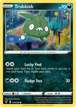Pokemon | Trubbish (110/185) [Sword & Shield: Vivid Voltage] | The Nerd Merchant