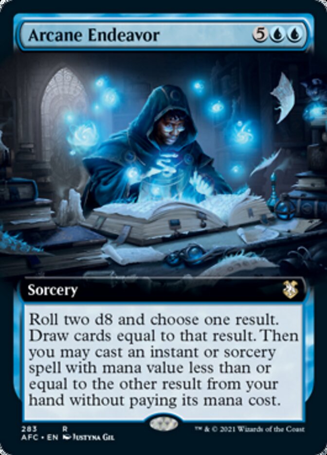Magic | Arcane Endeavor (Extended Art) [Dungeons & Dragons: Adventures in the Forgotten Realms Commander] | The Nerd Merchant