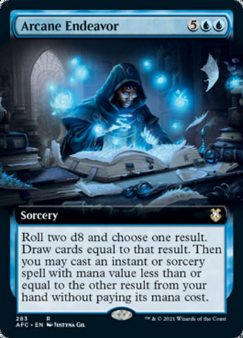 Magic | Arcane Endeavor (Extended Art) [Dungeons & Dragons: Adventures in the Forgotten Realms Commander] | The Nerd Merchant