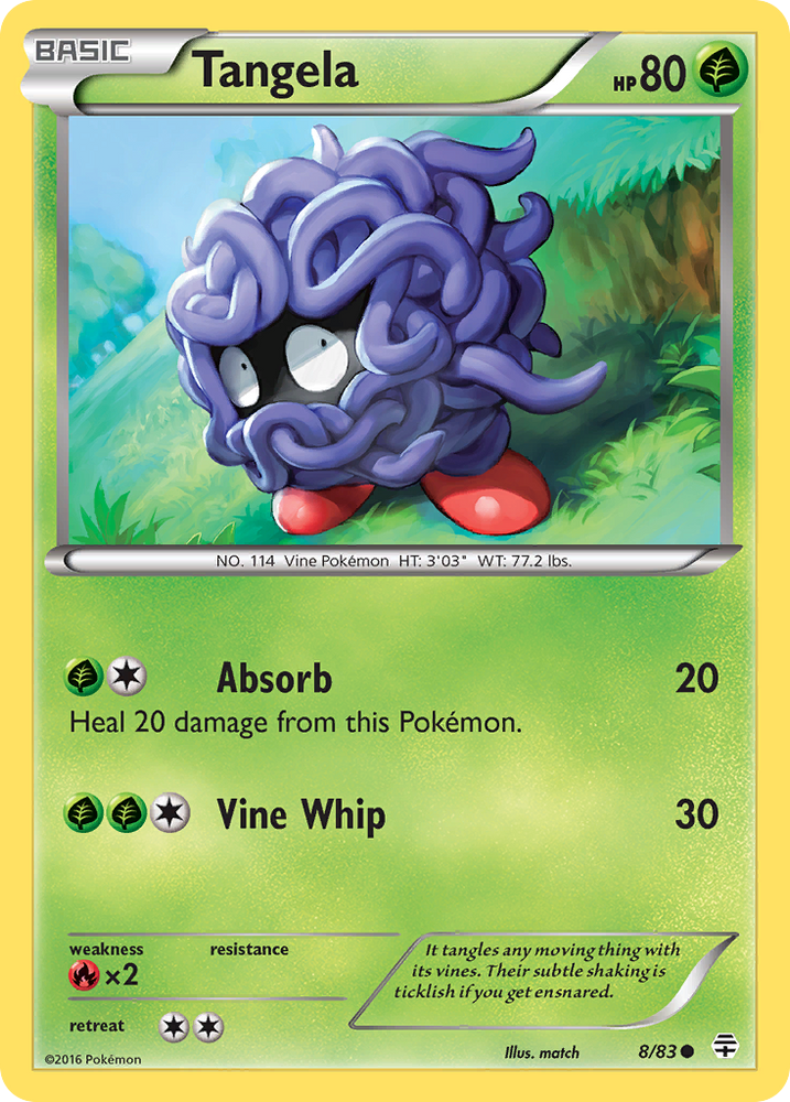 Pokemon | Tangela (8/83) [XY: Generations] | The Nerd Merchant