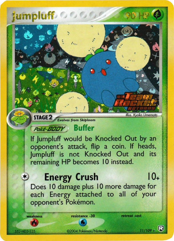 Pokemon | Jumpluff (11/109) (Stamped) [EX: Team Rocket Returns] | The Nerd Merchant