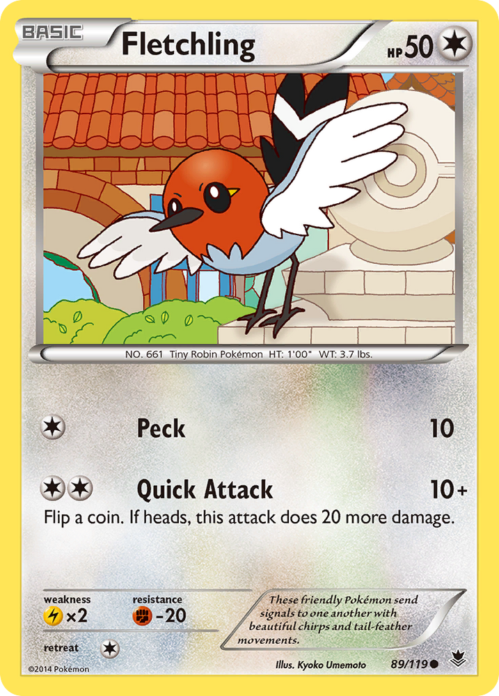 Pokemon | Fletchling (89/119) [XY: Phantom Forces] | The Nerd Merchant