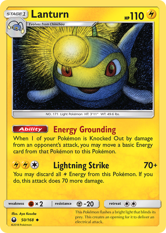 Pokemon | Lanturn (50/168) [Sun & Moon: Celestial Storm] | The Nerd Merchant