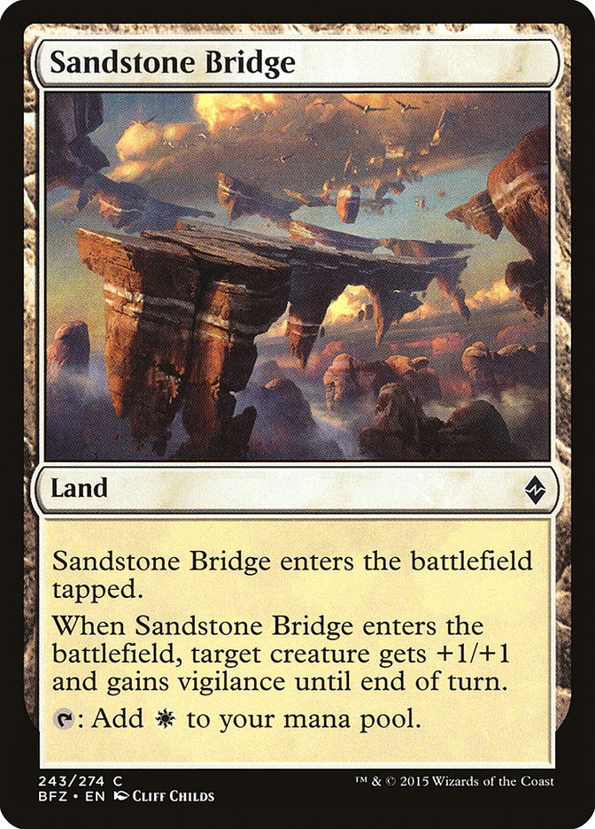 Magic | Sandstone Bridge [Battle for Zendikar] | The Nerd Merchant