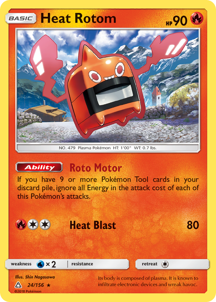 Pokemon | Heat Rotom (24/156) [Sun & Moon: Ultra Prism] | The Nerd Merchant