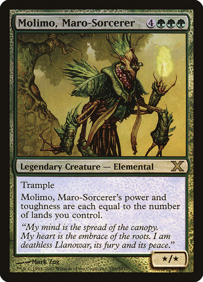 Magic | Molimo, Maro-Sorcerer (Premium Foil) [Tenth Edition] | The Nerd Merchant