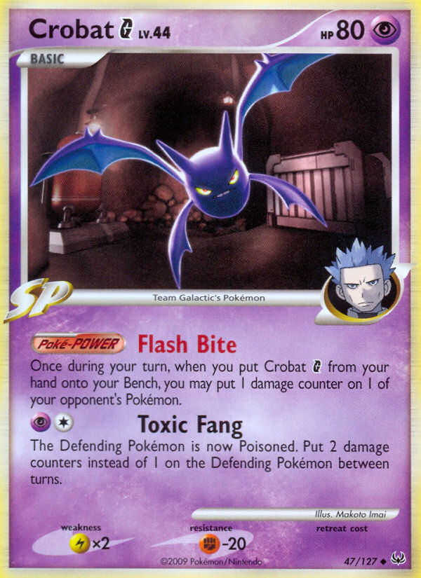 Pokemon | Crobat G (47/127) [Platinum: Base Set] | The Nerd Merchant