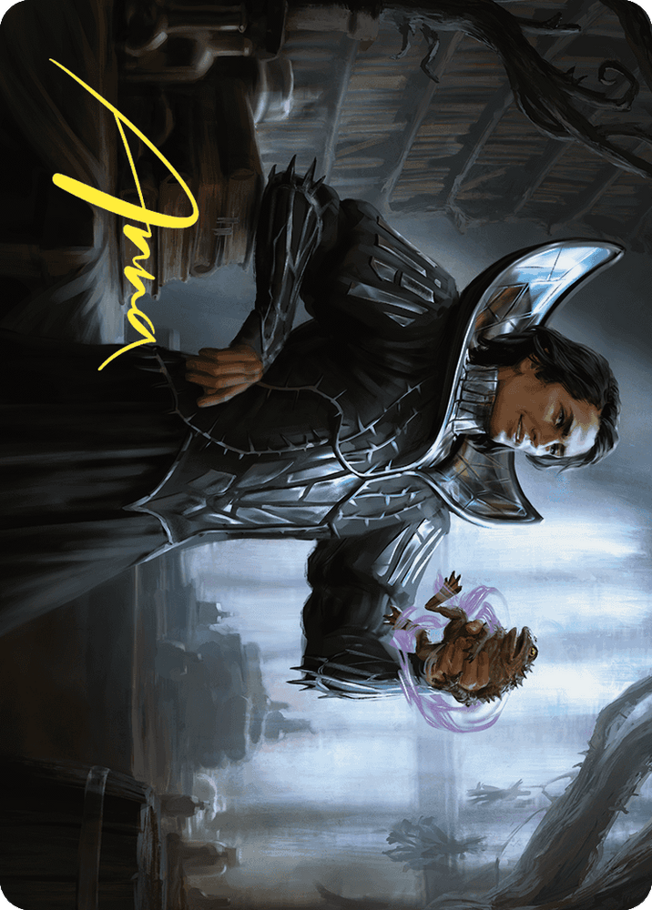 Magic | Spiteful Hexmage Art Card (Gold-Stamped Signature) [Wilds of Eldraine Art Series] | The Nerd Merchant