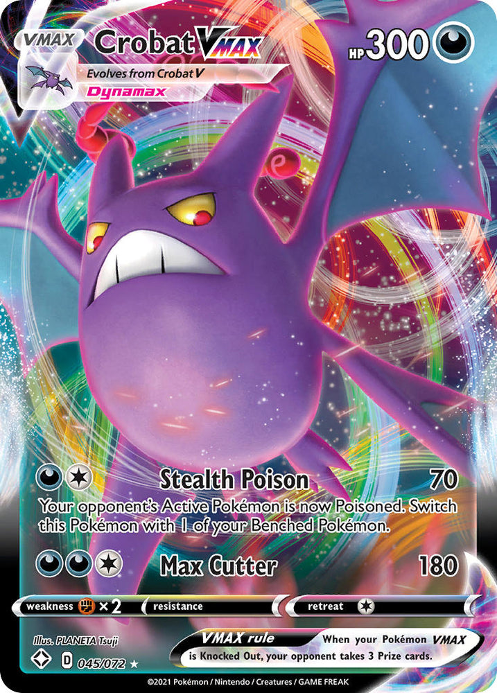 Pokemon | Crobat VMAX (045/072) [Sword & Shield: Shining Fates] | The Nerd Merchant