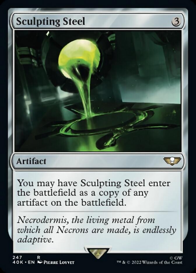 Magic | Sculpting Steel (Surge Foil) [Warhammer 40,000] | The Nerd Merchant