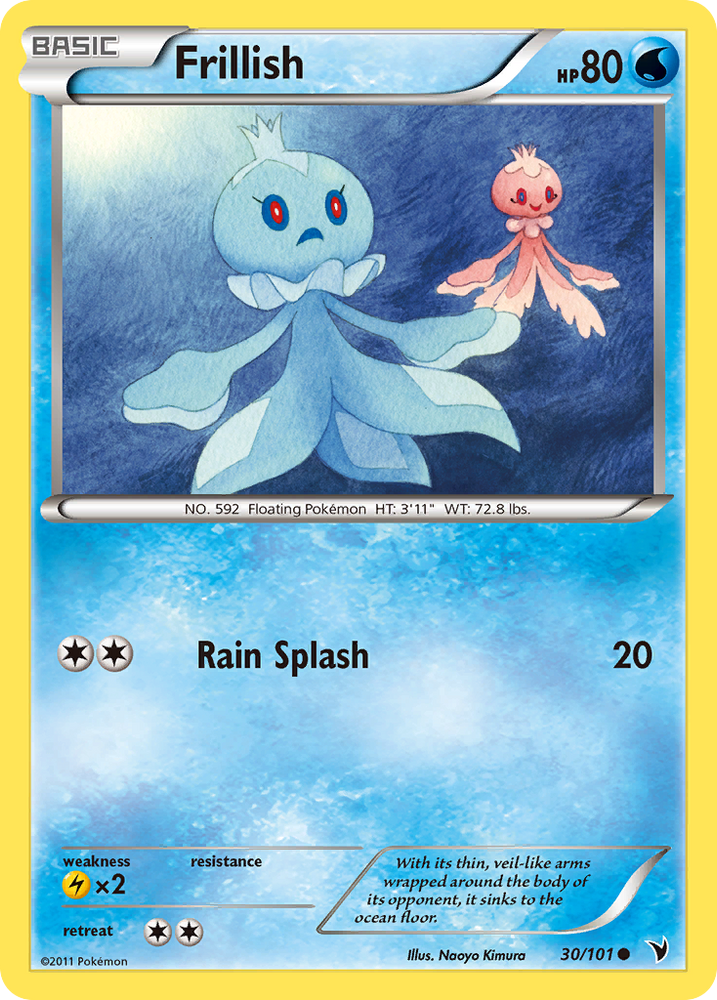 Pokemon | Frillish (30/101) [Black & White: Noble Victories] | The Nerd Merchant