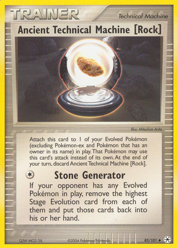 Pokemon | Ancient Technical Machine [Rock] (85/101) [EX: Hidden Legends] | The Nerd Merchant