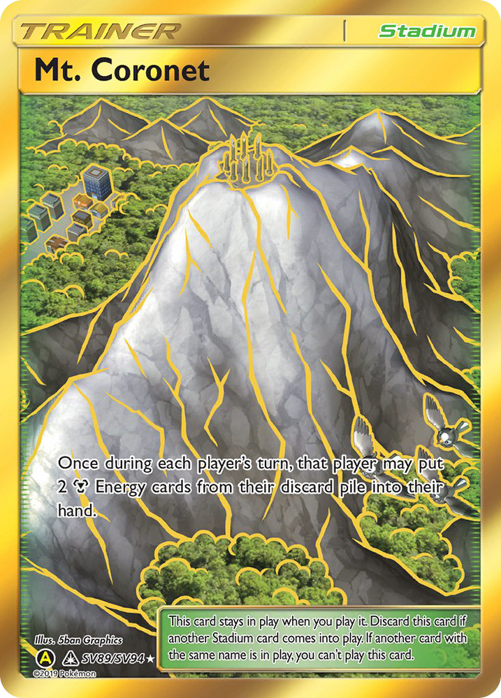 Pokemon | Mt. Coronet (SV89/SV94) [Sun & Moon: Hidden Fates - Shiny Vault] | The Nerd Merchant